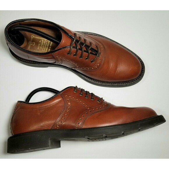 Antica Cuoieria Shoes Mens Size 9D Brown Saddle Lace-Up Oxfords Made in Italy main image 11